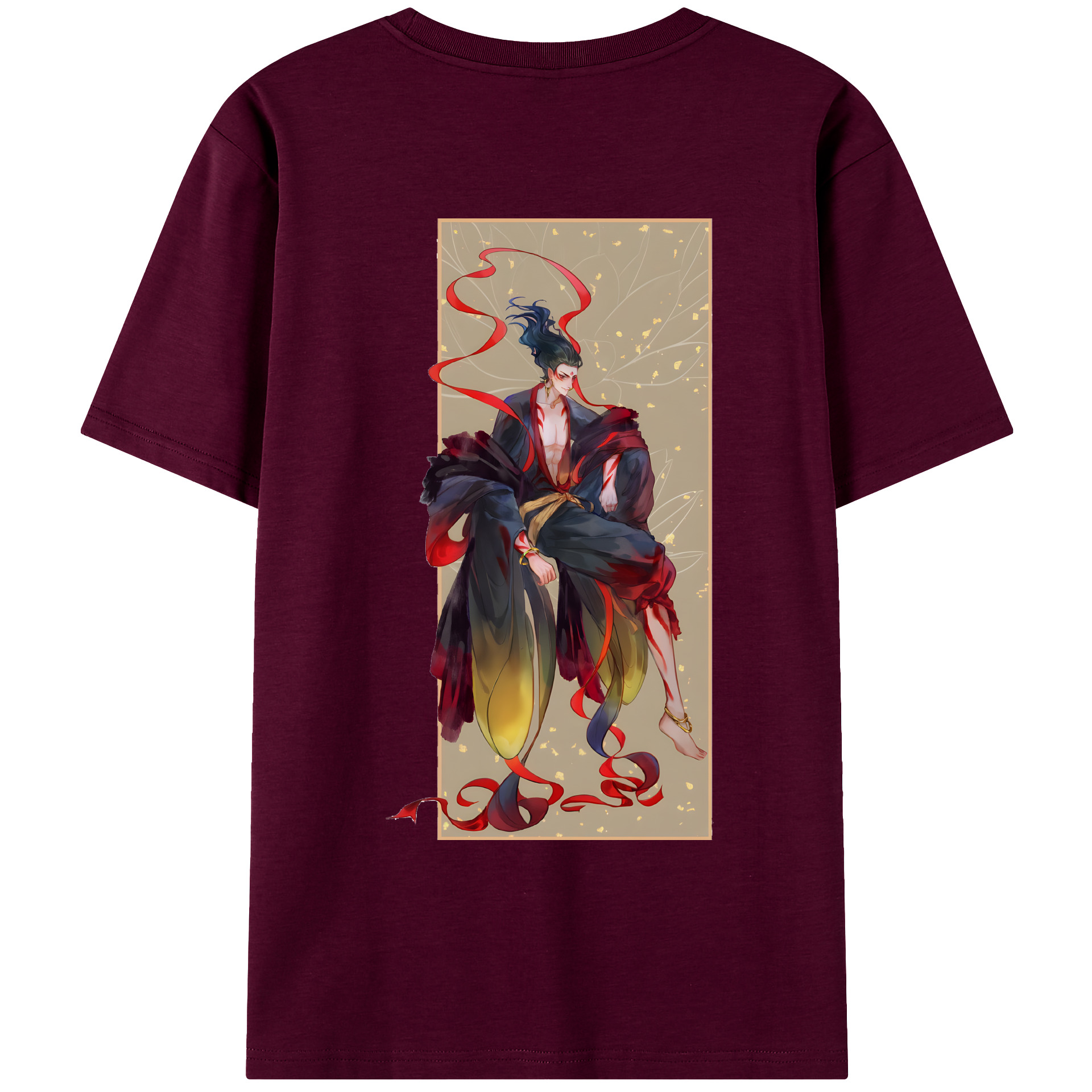 （画像用） Ne Zha 2 ナタ 魔童の大暴れ レディース半袖Tシャツ(バックプリント)